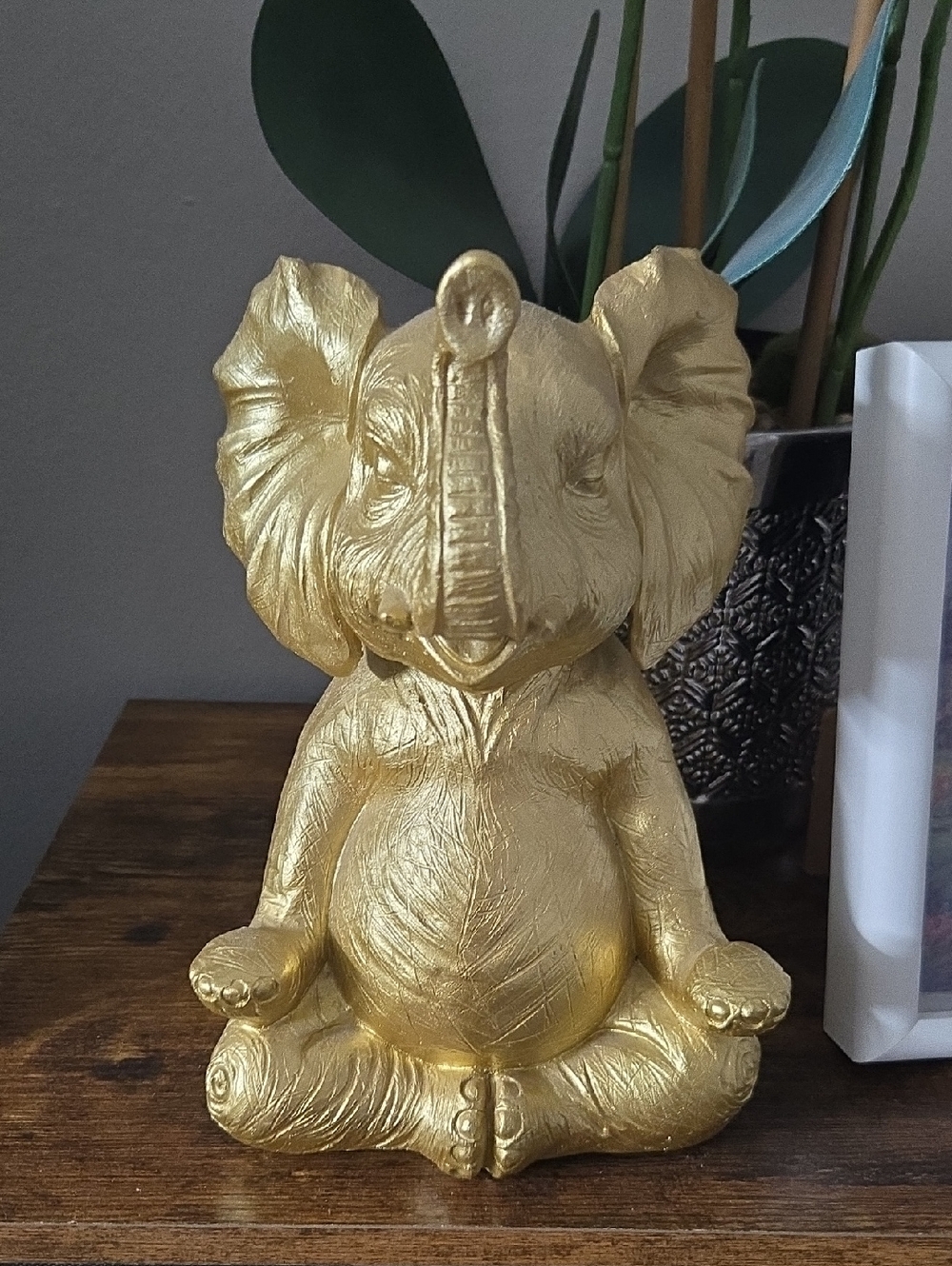 Gold Decorative Elephant Figurine